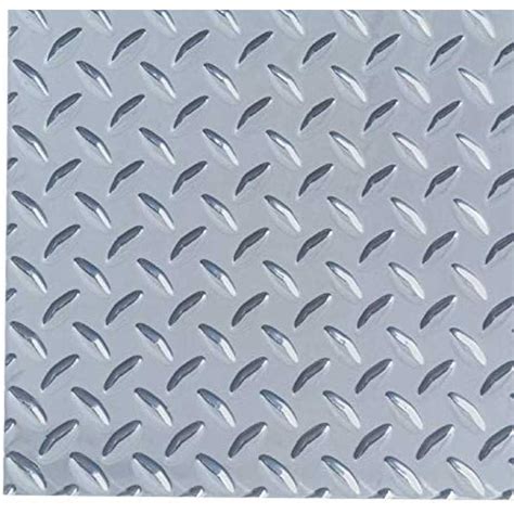 12-in x 24-in aluminum decorative sheet metal|diamond tread plate.